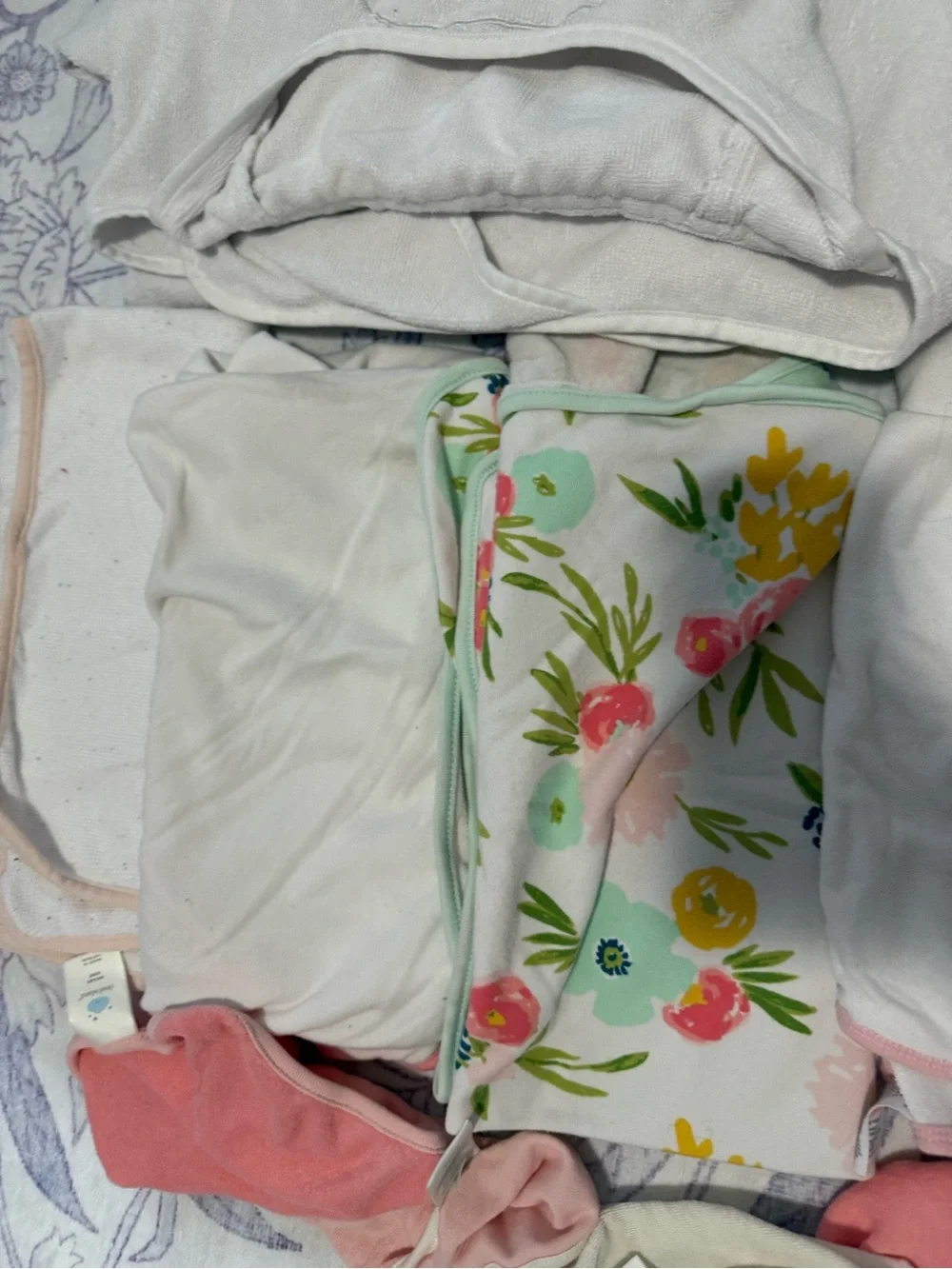 Lot of Baby Girl bath towels -